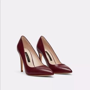 ISO ZARA BURGUNDY PUMPS HEELS 2228/301